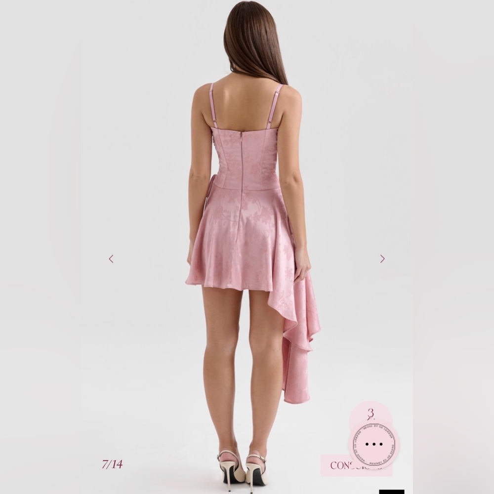 House of CB Blush Asymmetrical Dress - Picture 5 of 5